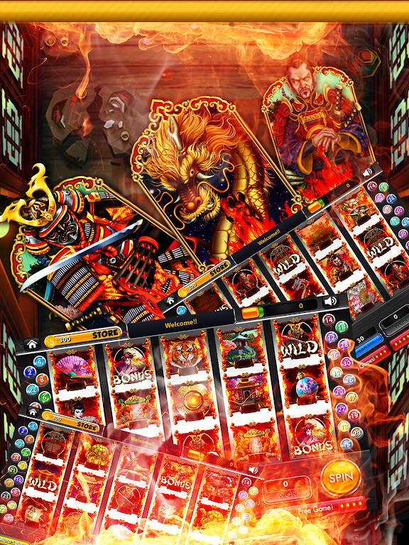 Blazing Samurai Slots – Free Zrzut ekranu 0