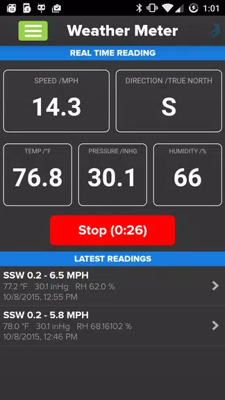 Wind & Weather Meter Tangkapan skrin 0