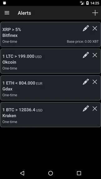 Bitcoin Ticker Widget Zrzut ekranu 3