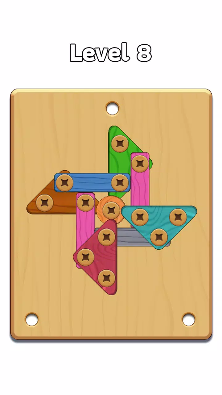 Wood Nuts & Bolt: Screw Puzzle 스크린샷 0