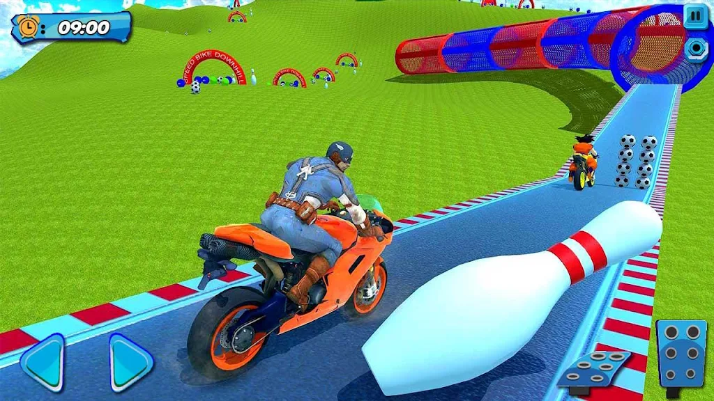 Superhero Bike Stunt Games 3D 螢幕截圖 2