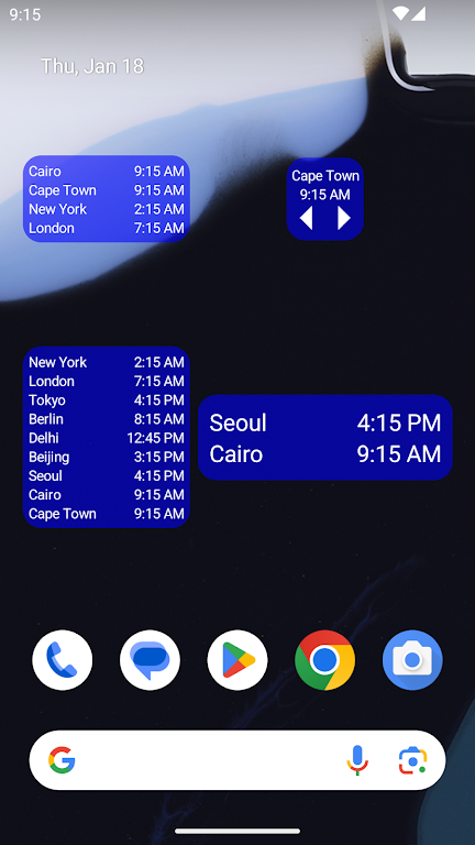 World Clock & Widget Screenshot 2