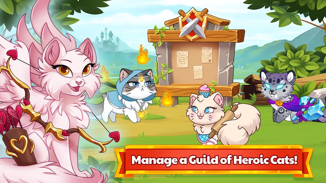 Schermata Castle Cats - Idle Hero RPG Mod 0