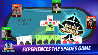 Spades: Bid Whist Classic Game Captura de pantalla 2