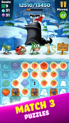 Best Fiends - Match 3 Games Captura de tela 1