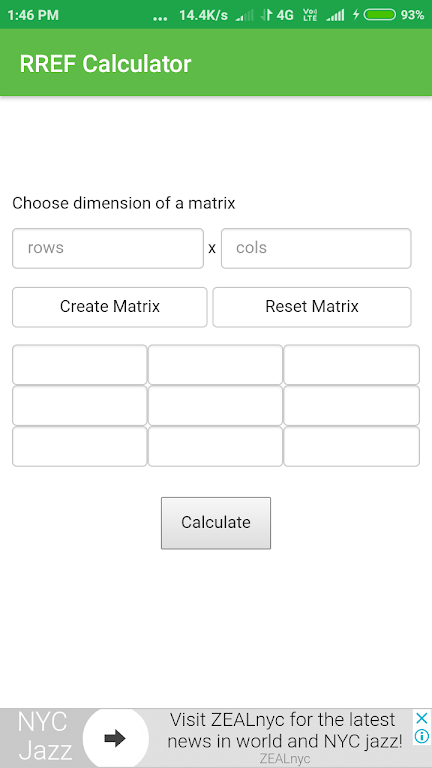 RREF Calculator 螢幕截圖 1