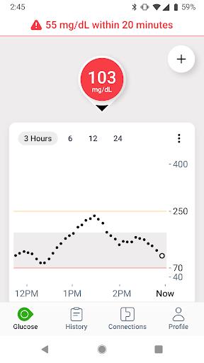 Schermata Dexcom G7 2