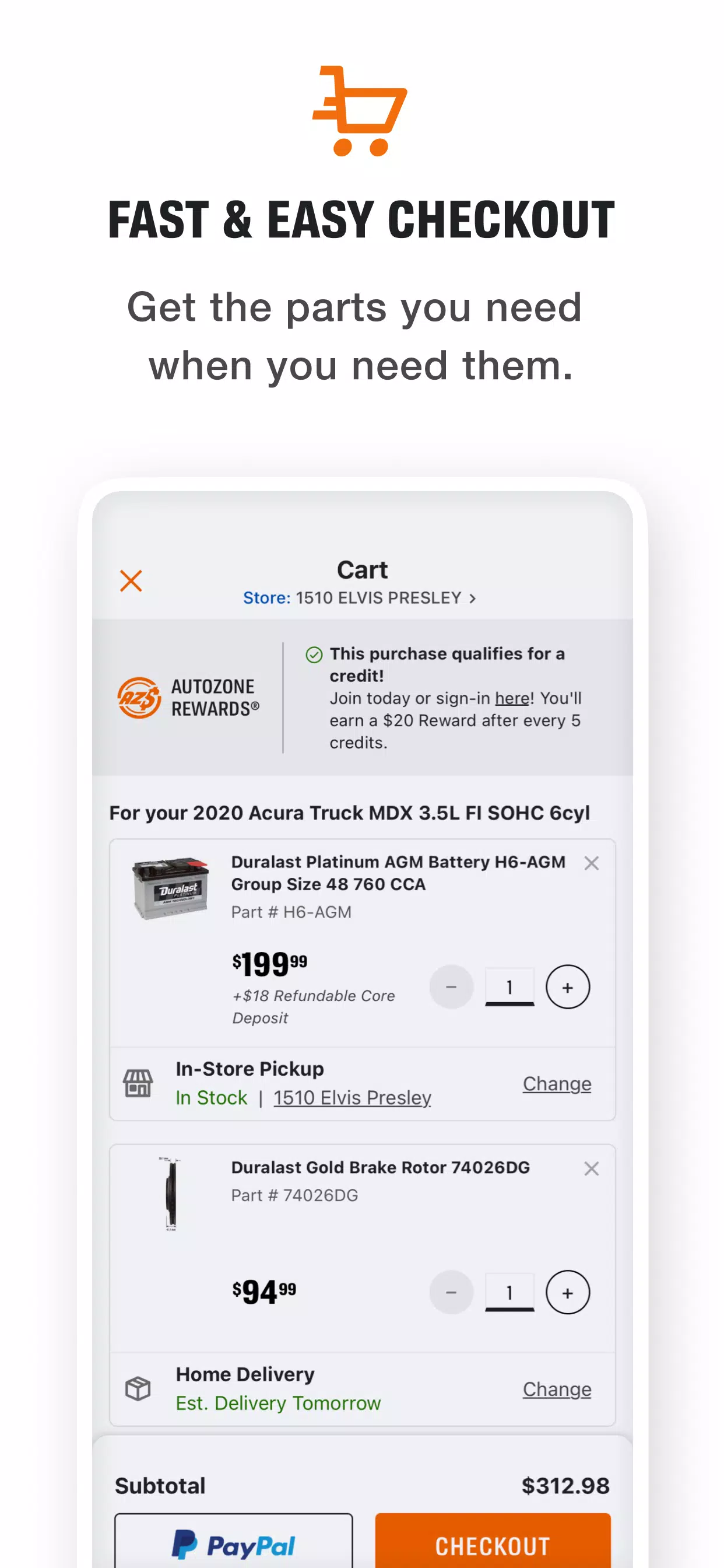 AutoZone ဖန်သားပြင်ဓာတ်ပုံ 1