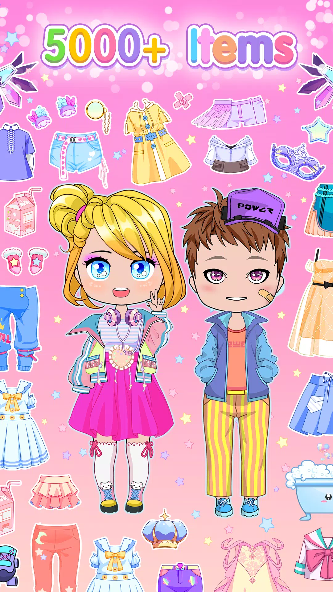 Chibi Doll Dress Up Games Schermafbeelding 2