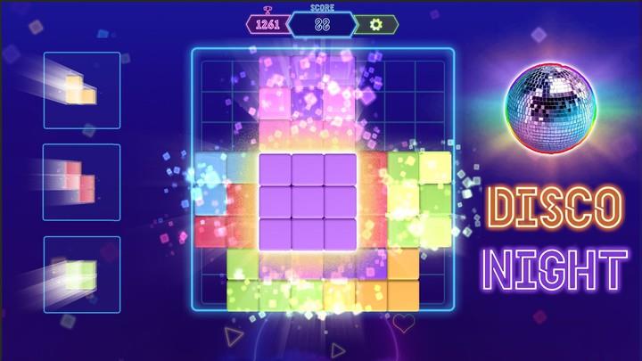 Block Neon 3D : Disco Puzzle 螢幕截圖 1