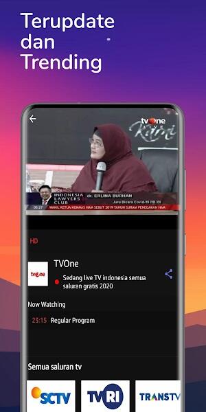 TV Indonesia Zrzut ekranu 0