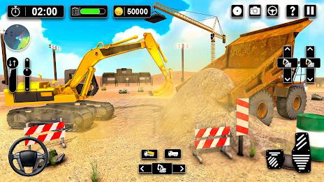 Heavy Sand Excavator 3D Sim Tangkapan skrin 3