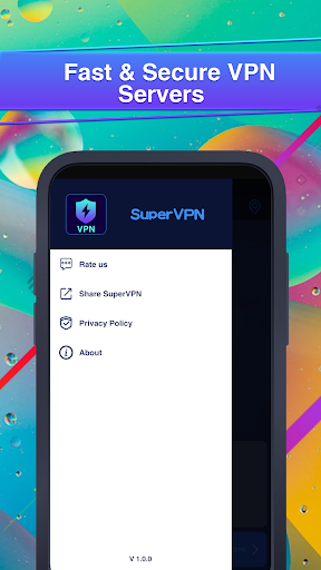 Super VPN - Stable & Fast VPN ဖန်သားပြင်ဓာတ်ပုံ 1