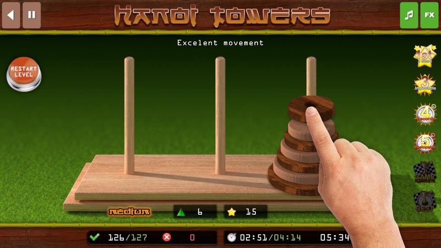 The Hanoi Towers Lite ဖန်သားပြင်ဓာတ်ပုံ 2