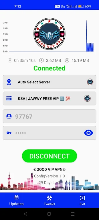 GOOD VIP VPN Tangkapan skrin 0