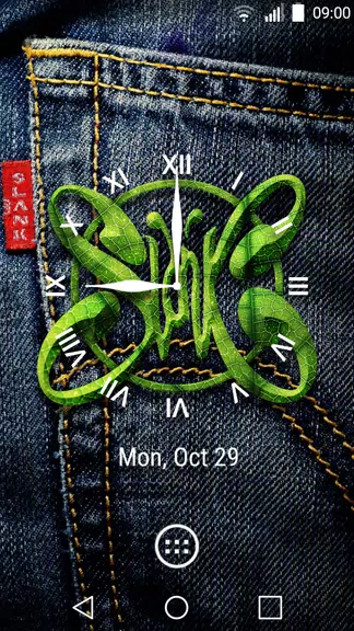 Slank Clock Widget 스크린샷 0