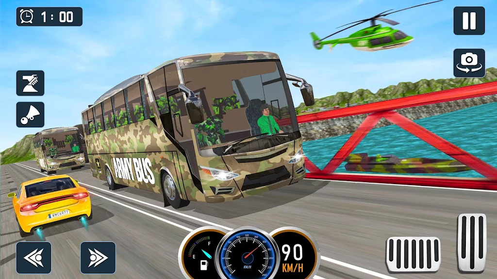 Army Bus Game Army Driving Ảnh chụp màn hình 3