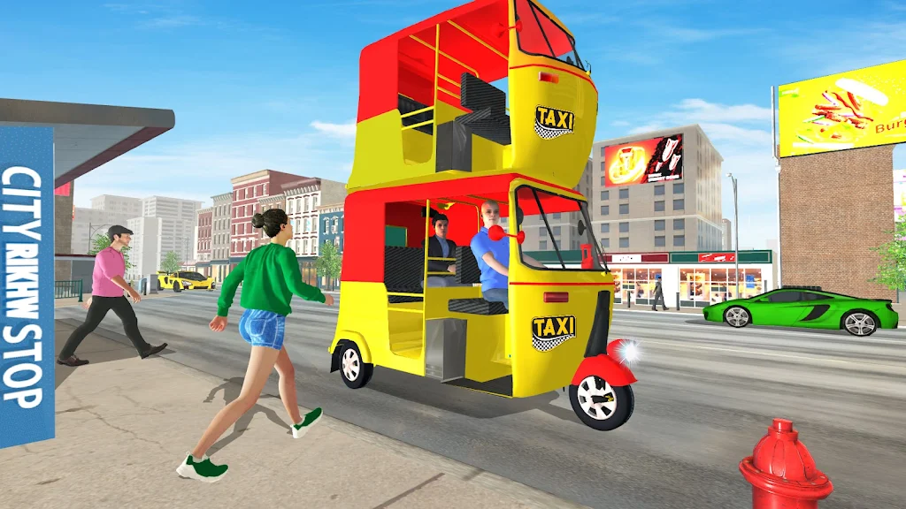 Grand Tuk Tuk Rickshaw Game স্ক্রিনশট 1