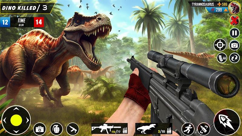 Wild Dinosaur Hunting Game 스크린샷 1