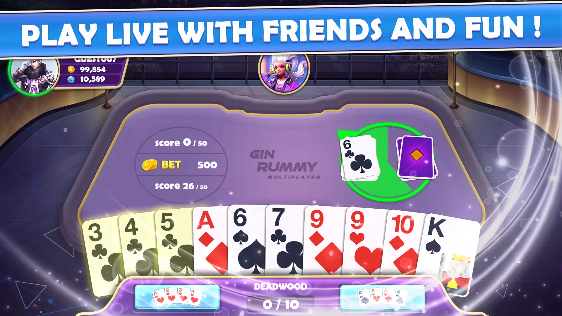 Gin Rummy Multiplayer Schermafbeelding 3