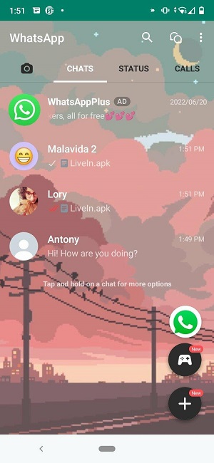 WhatsApp Plus v18 Tangkapan skrin 3