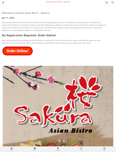 Sakura Asian Bistro - Nashua Скриншот 2