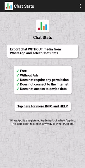 Chat Stats for WhatsApp Ekran Görüntüsü 0