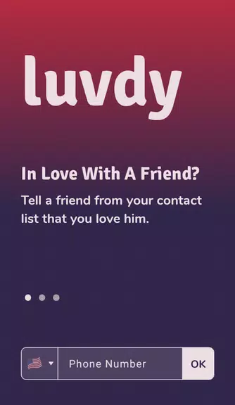 luvdy - Anonymous Dating Among Friends স্ক্রিনশট 0