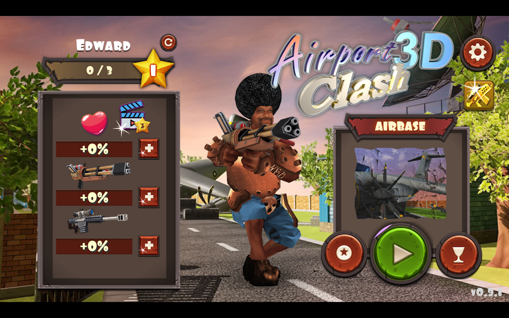 Airport Clash 3D - Minigun Sho Tangkapan skrin 0