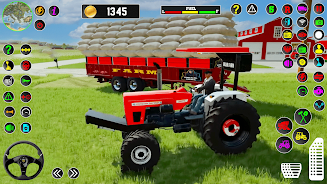 Farm Tractor Driving Game 2023 Schermafbeelding 0