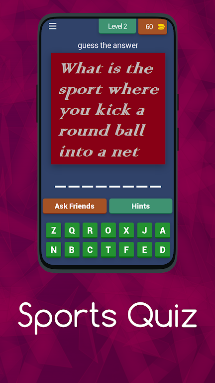 Sports Quiz Captura de pantalla 1