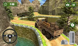 Offroad US Army Truck Driving Ekran Görüntüsü 3