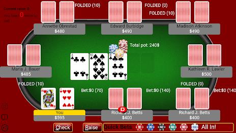 Texas Holdem Poker - Offline C Captura de tela 3