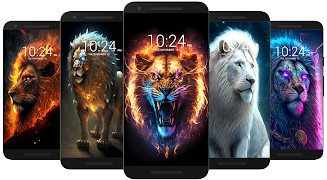 Lion Wallpaper HD Tangkapan skrin 1