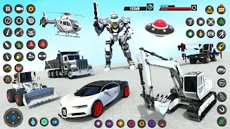 Robot Truck Car Transform Game स्क्रीनशॉट 0