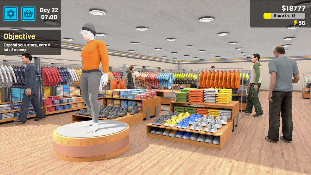 Clothing Store Simulator Mod Ảnh chụp màn hình 1