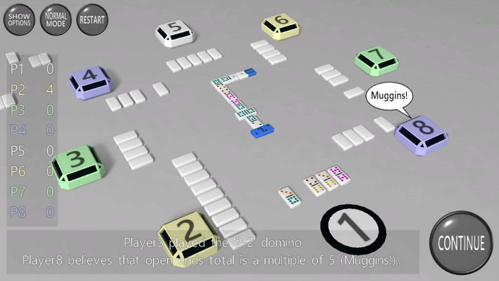 3D Dominoes by A Trillion Games Ltd स्क्रीनशॉट 1