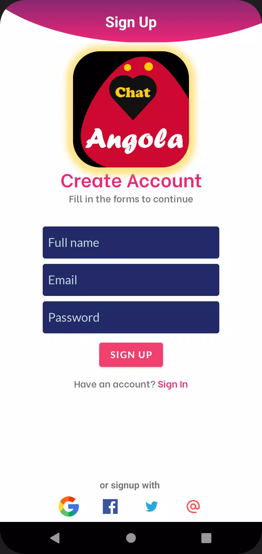 Angola dating app chat rooms スクリーンショット 0
