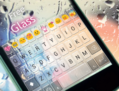 Free Glass Emoji Keyboard Skin Ekran Görüntüsü 2