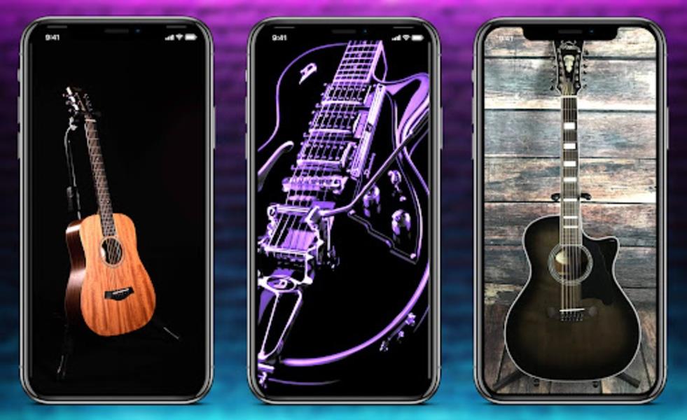 Guitar wallpaper Schermafbeelding 3