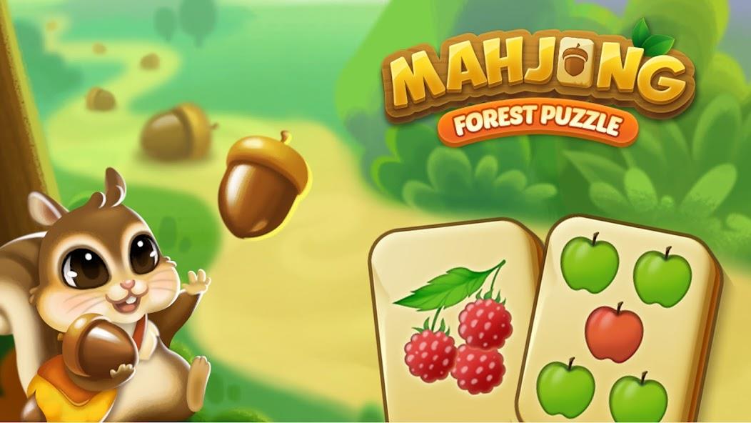 Mahjong Forest Puzzle Mod Tangkapan skrin 0