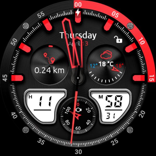 Fury Watch Face Скриншот 1