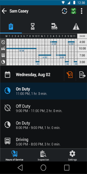 Garmin eLog™ Compliant ELD Capture d'écran 1