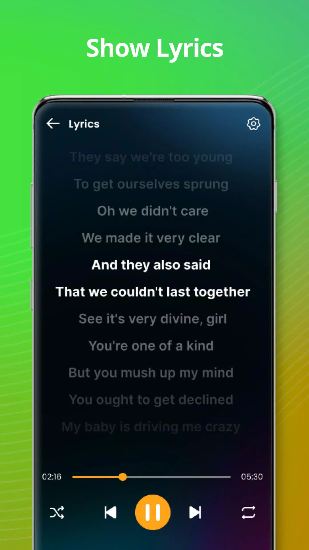 Schermata Music player 3