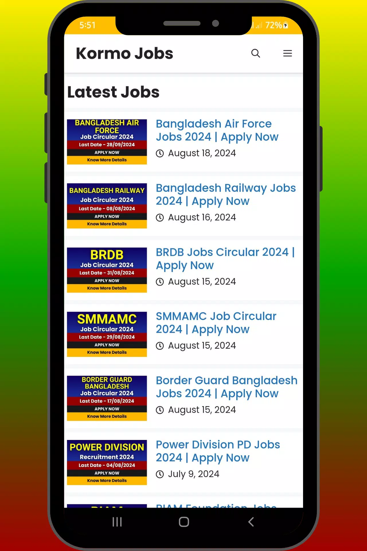 Kormo Jobs Bangladesh 螢幕截圖 1