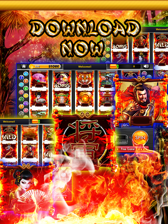 Blazing Samurai Slots – Free Zrzut ekranu 1