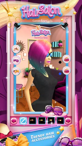 Hair Salon Games for Girls 螢幕截圖 1