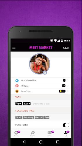 Meet Market: Gay Chat & Dates Скриншот 2