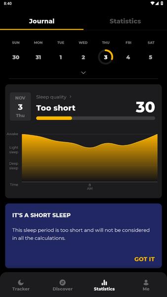 Sleep Tracker Скриншот 2