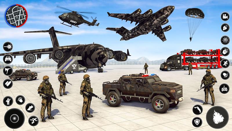 Army Transport Vehicles Games Zrzut ekranu 2